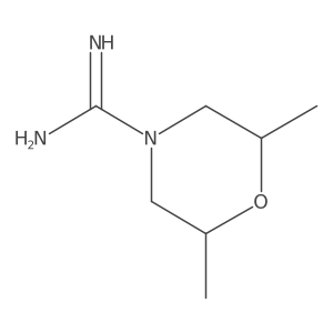 (2R,6S)-2,6-dimethylmorpholine-4-carboximidamide结构式