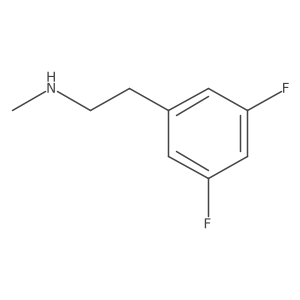 [2-(3,5-Difluorophenyl)ethyl](methyl)amine结构式