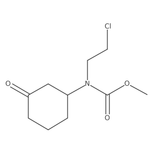 Methyl (2-chloroethyl)(3-oxocyclohexyl)carbamate结构式