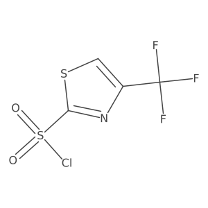 4-(Trifluoromethyl)-1,3-thiazole-2-sulfonyl chloride结构式