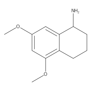 (R)-5,7-Dimethoxy-1,2,3,4-tetrahydronaphthalen-1-amine结构式