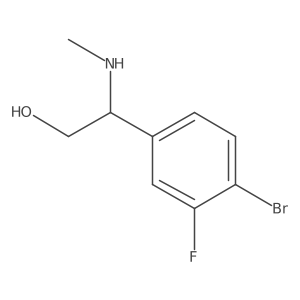 (S)-2-(4-Bromo-3-fluorophenyl)-2-(methylamino)ethan-1-ol Structure