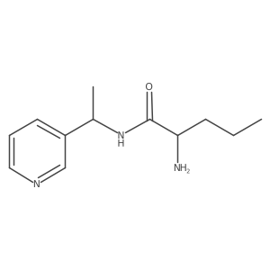 2-Amino-N-[1-(pyridin-3-YL)ethyl]pentanamide结构式