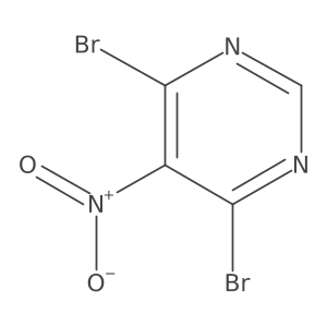 4,6-Dibromo-5-nitropyrimidine结构式