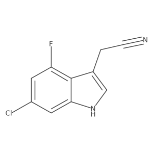 2-(6-chloro-4-fluoro-1H-indol-3-yl)acetonitrile Structure