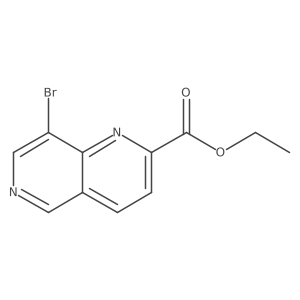 Ethyl 8-bromo-1,6-naphthyridine-2-carboxylate Structure
