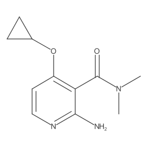 2-Amino-4-cyclopropoxy-N,N-dimethylnicotinamide Structure