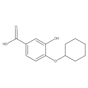 4-(Cyclohexyloxy)-3-hydroxybenzoic acid Structure