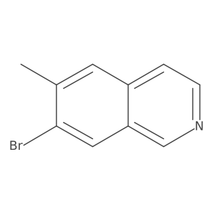 7-Bromo-6-methylisoquinoline Structure