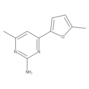 4-Methyl-6-(5-methylfuran-2-yl)pyrimidin-2-amine结构式