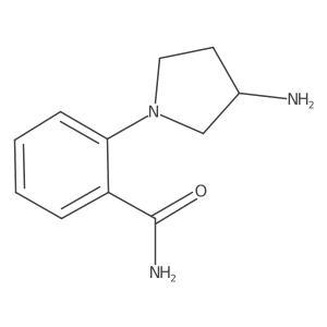 2-(3-Aminopyrrolidin-1-yl)benzamide结构式