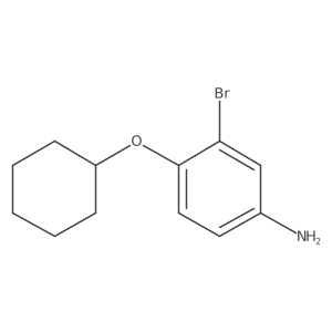 3-Bromo-4-(cyclohexyloxy)benzenamine结构式