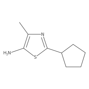2-Cyclopentyl-4-methylthiazol-5-amine Structure