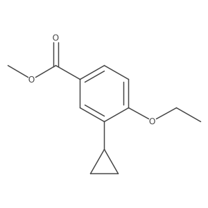 Methyl 3-cyclopropyl-4-ethoxybenzoate Structure