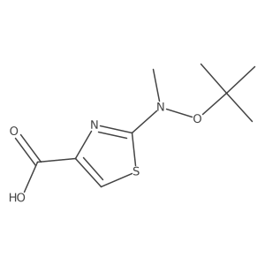 4-Thiazolecarboxylic acid, 2-[(1,1-dimethylethoxy)methylamino]-结构式