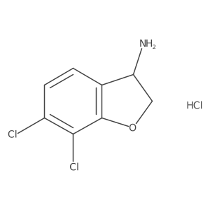 6,7-Dichloro-2,3-dihydro-1-benzofuran-3-amine hydrochloride Structure