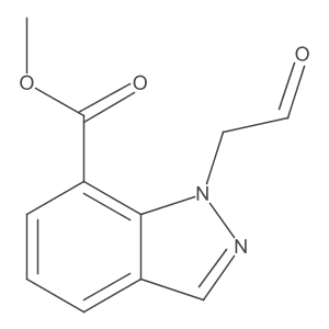 methyl 1-(2-oxoethyl)-1H-indazole-7-carboxylate Structure