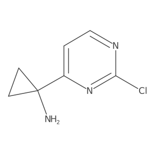1-(2-Chloropyrimidin-4-yl)cyclopropan-1-amine Structure