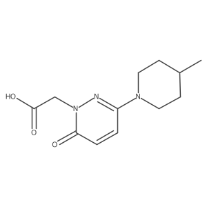 2-(3-(4-Methylpiperidin-1-yl)-6-oxopyridazin-1(6H)-yl)acetic acid结构式