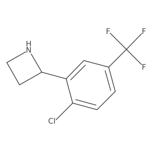 2-[2-Chloro-5-(trifluoromethyl)phenyl]azetidine Structure