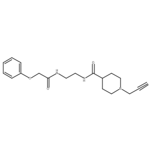 2-phenoxy-N-(2-{[1-(prop-2-yn-1-yl)piperidin-4-yl]formamido}ethyl)acetamide Structure