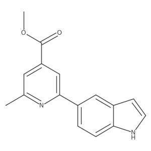 Methyl 2-(1H-indol-5-yl)-6-methyl-4-pyridinecarboxylate Structure