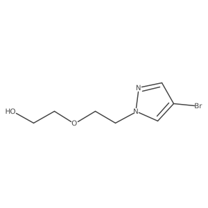 2-(2-(4-bromo-1H-pyrazol-1-yl)ethoxy)ethanol结构式