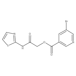 2-Oxo-2-(1,3-thiazol-2-ylamino)ethyl 5-bromopyridine-3-carboxylate Structure