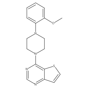 1-(2-Methoxyphenyl)-4-{thieno[3,2-d]pyrimidin-4-yl}piperazine Structure