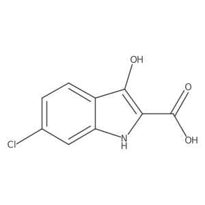 6-Chloro-3-hydroxy-1H-indole-2-carboxylic acid Structure