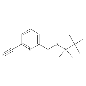 2-Pyridinecarbonitrile, 6-[[[(1,1-dimethylethyl)dimethylsilyl]oxy]methyl]-结构式