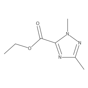 ethyl 1,3-dimethyl-1H-1,2,4-triazole-5-carboxylate结构式