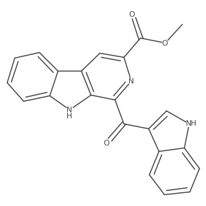 methyl 1-(1H-indole-3-carbonyl)-9H-pyrido[3,4-b]indole-3-carboxylate结构式