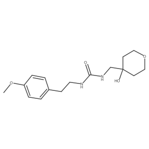 1-((4-hydroxytetrahydro-2H-pyran-4-yl)methyl)-3-(4-methoxyphenethyl)urea Structure