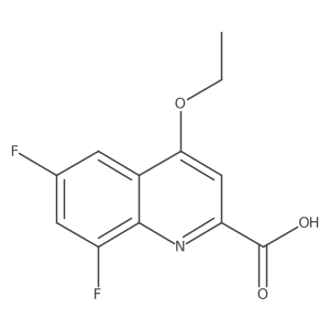 4-Ethoxy-6,8-difluoroquinoline-2-carboxylic acid结构式