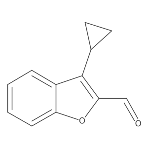 3-Cyclopropyl-1-benzofuran-2-carbaldehyde Structure