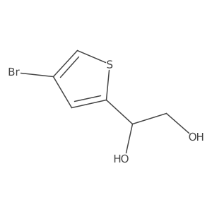 1-(4-Bromothiophen-2-yl)ethane-1,2-diol结构式