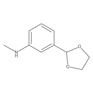 3-(1,3-dioxolan-2-yl)-N-methylaniline Structure