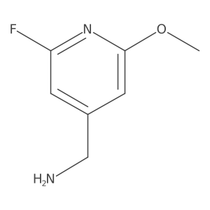 (2-Fluoro-6-methoxypyridin-4-yl)methanamine结构式