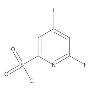 6-Fluoro-4-iodopyridine-2-sulfonyl chloride结构式