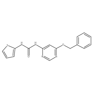 1-(6-(Benzyloxy)pyrimidin-4-yl)-3-(thiophen-2-yl)urea Structure