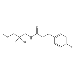 2-(4-fluorophenoxy)-N-(2-hydroxy-2-methyl-3-(methylthio)propyl)acetamide Structure