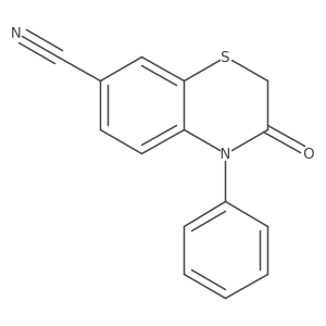 3-Oxo-4-phenyl-3,4-dihydro-2H-benzo[B][1,4]thiazine-7-carbonitrile Structure