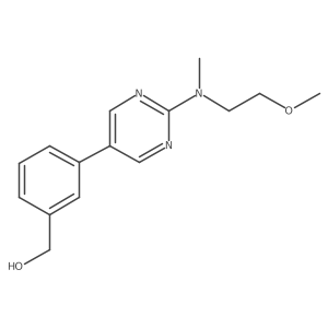 3-[2-[(2-Methoxyethyl)methylamino]-5-pyrimidinyl]benzenemethanol Structure