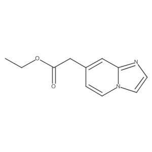 Imidazo[1,2-a]pyridin-7-yl-acetic acid ethyl ester结构式