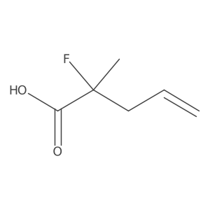 2-Fluoro-2-methylpent-4-enoic acid结构式