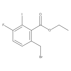 6-Bromomethyl-3-fluoro-2-iodobenzoic acid ethyl ester Structure