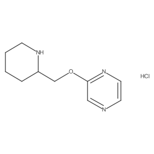 2-(Piperidin-2-ylmethoxy)pyrazine hydrochloride结构式