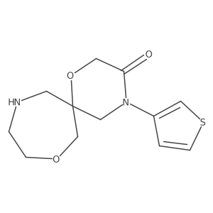 4-(Thiophen-3-Yl)-1,8-Dioxa-4,11-Diazaspiro[5.6]Dodecan-3-One Structure