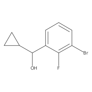 (3-Bromo-2-fluorophenyl)(cyclopropyl)methanol Structure
